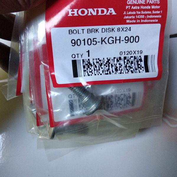 90105KGH901 - BOLT BRK DISK 8X16